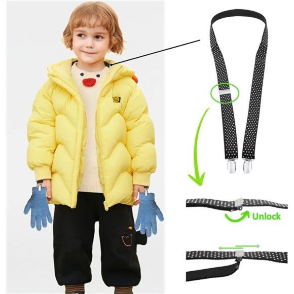 Mitten Clips and Hat Clip - Never Lose Mittens, Gloves, Cold Winter Days - Picture 6 of 7